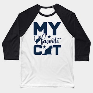 cat Baseball T-Shirt